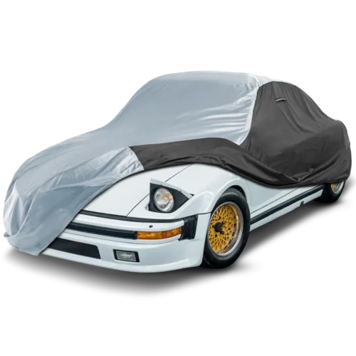1975-1989 Porsche 930 TitanGuard Car Cover-2-Tone-Black and Gray