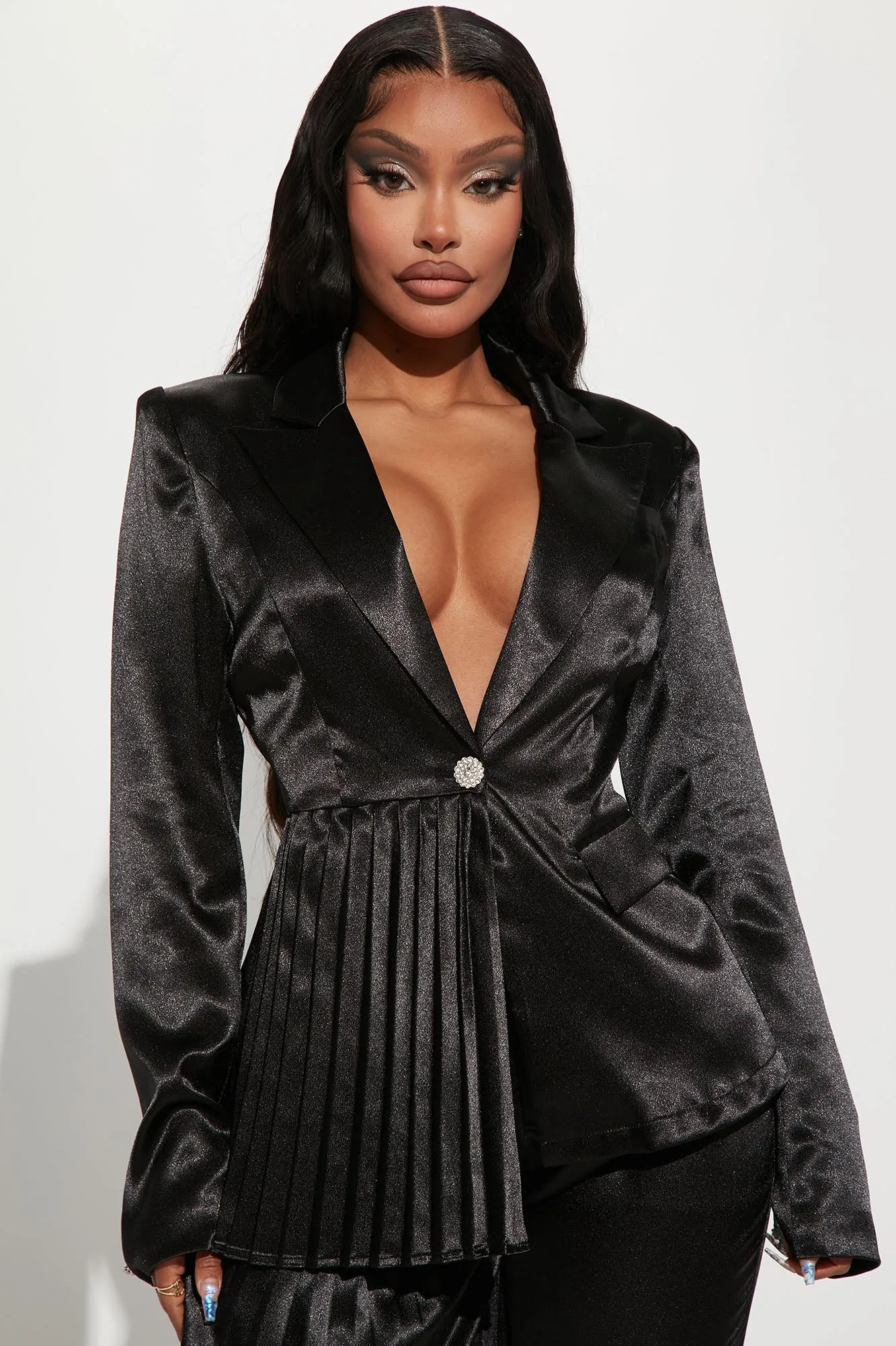 Bella Blazer Pant Set - Black