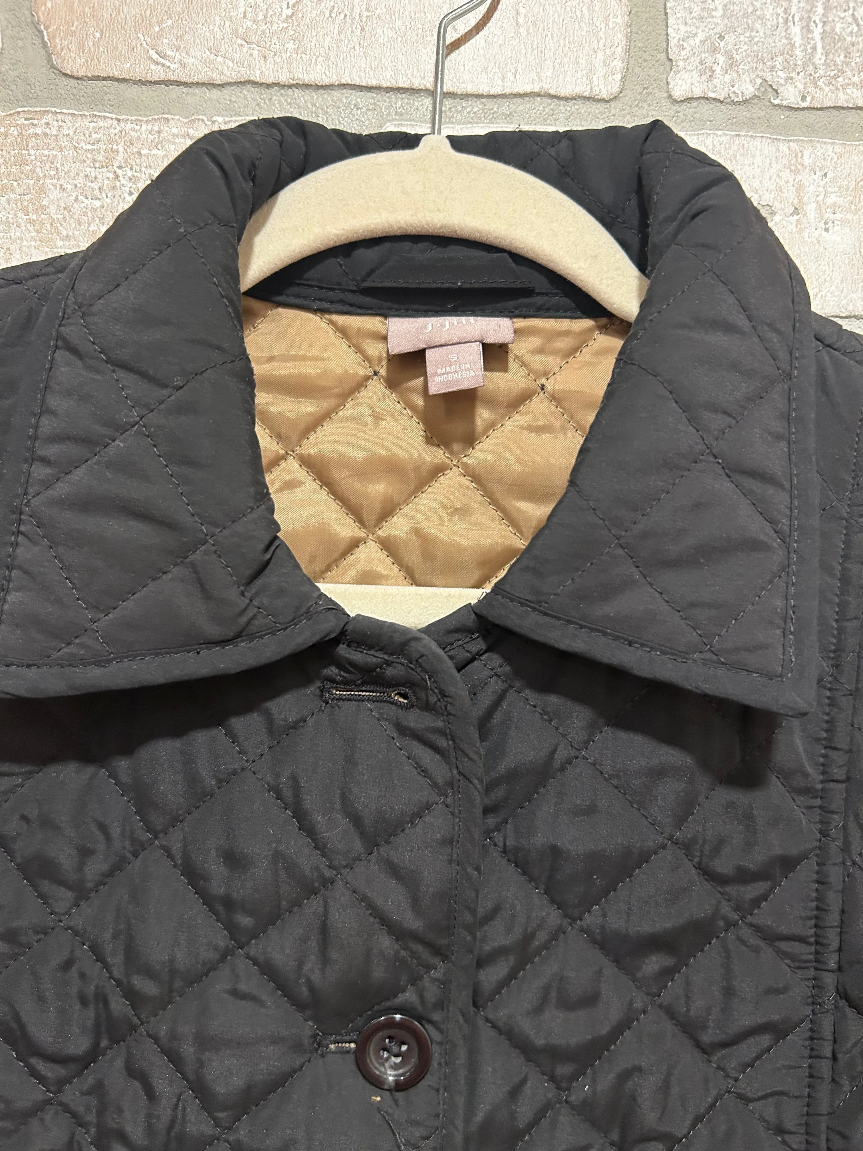 BLACK QUILTED JACKET $169