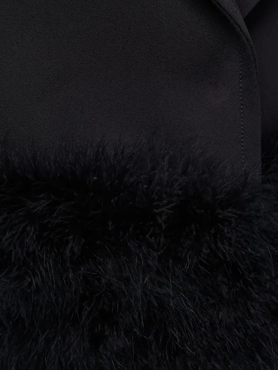 Blumarine   Sable blazer w/feathers 