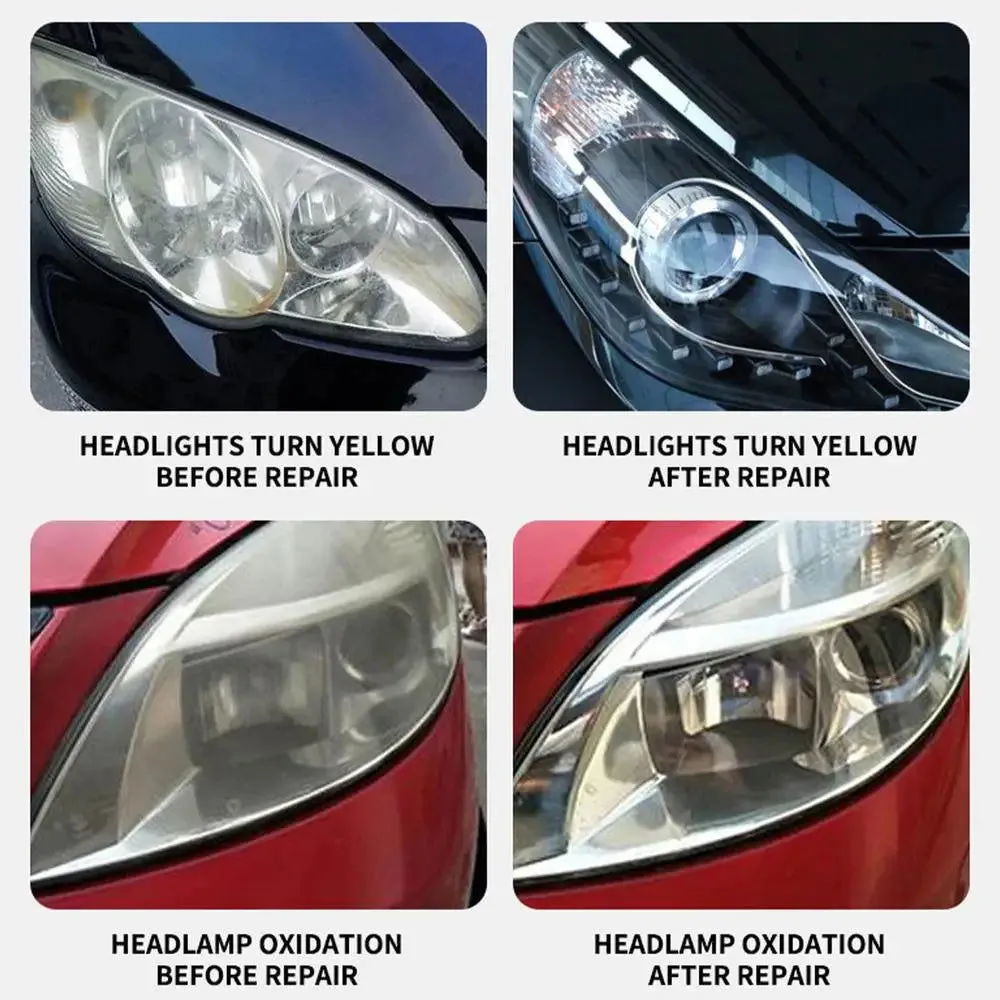 Car Headlight Coating Spray Liquid Car Light Cleaner And Restorer UV Resistant Long Lasting Head Light Coating Spray For car SUV