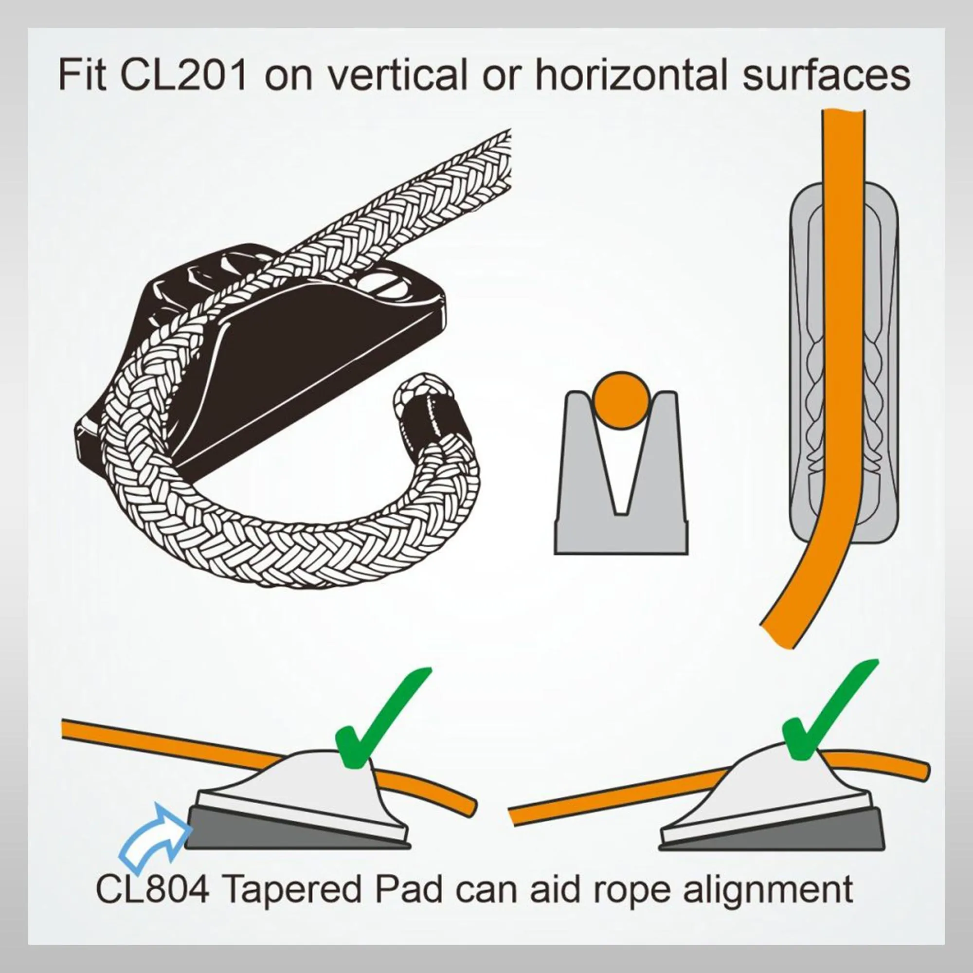 CLAMCLEAT® Tauklemme CL201