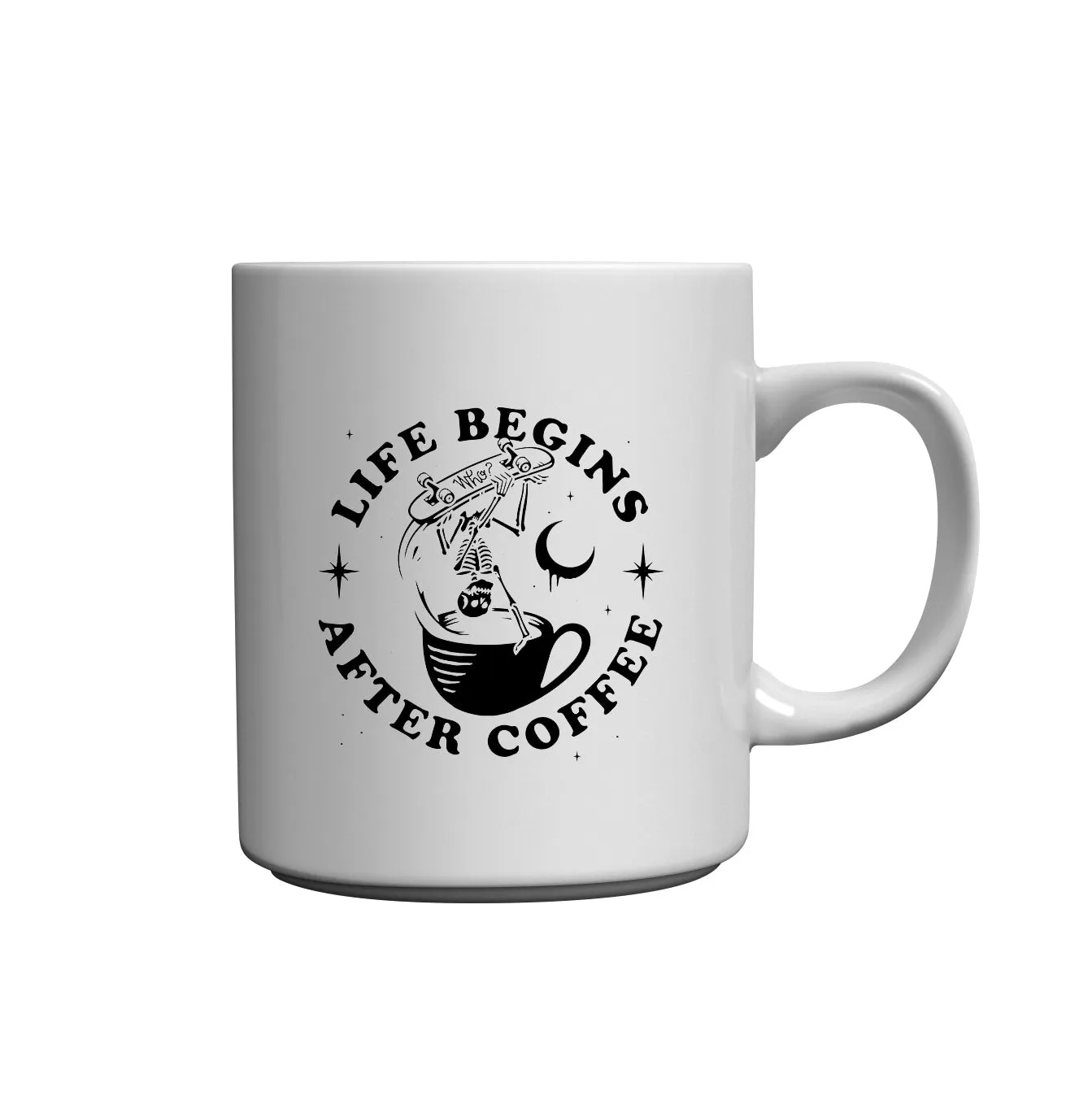 LIFE BEGINS AFTER COFFEE - MUG