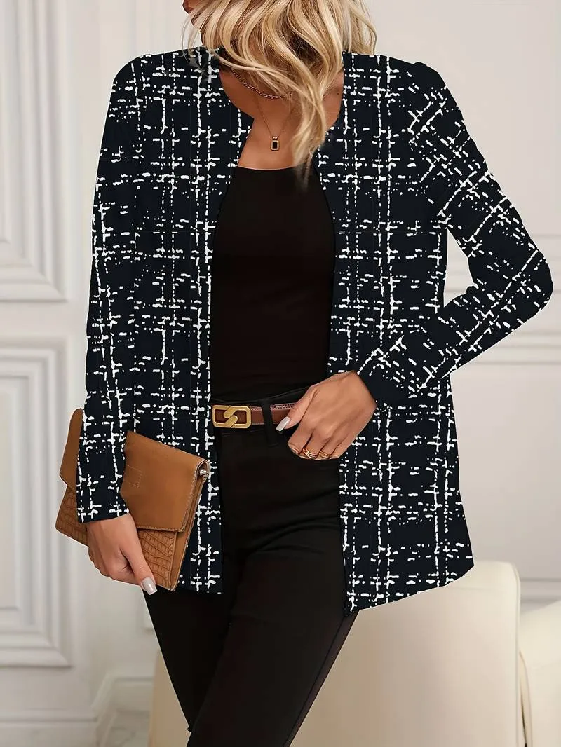 Marbella  Trendy lange blazer met luipaardprint voor dames