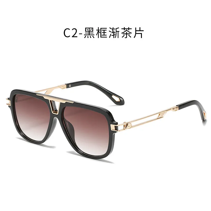 metal square sunglasses for men and women toad Sunglasses UV resistant glasses