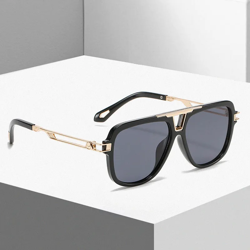 metal square sunglasses for men and women toad Sunglasses UV resistant glasses