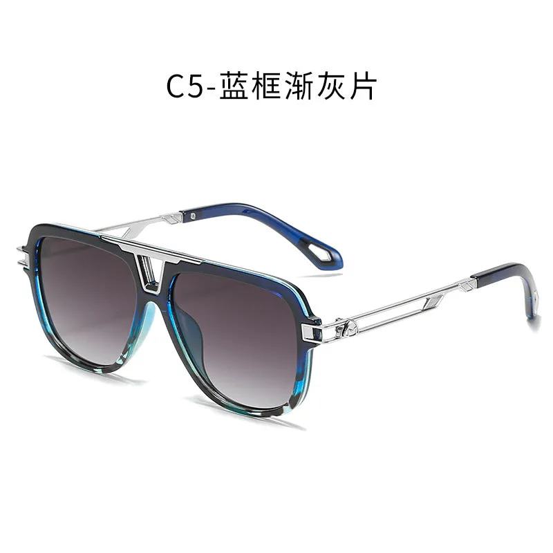 metal square sunglasses for men and women toad Sunglasses UV resistant glasses