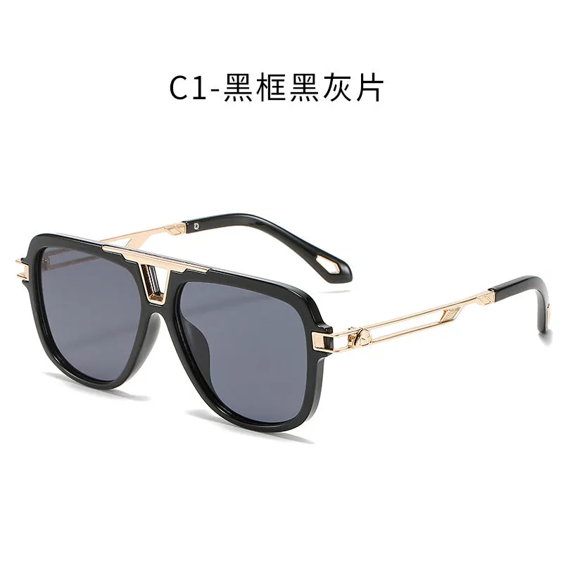 metal square sunglasses for men and women toad Sunglasses UV resistant glasses