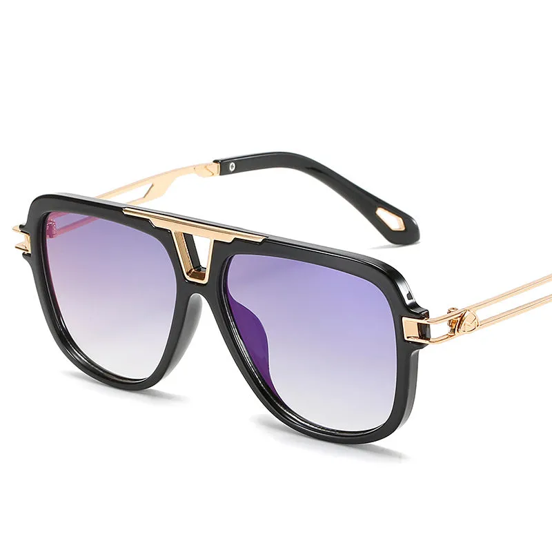 metal square sunglasses for men and women toad Sunglasses UV resistant glasses