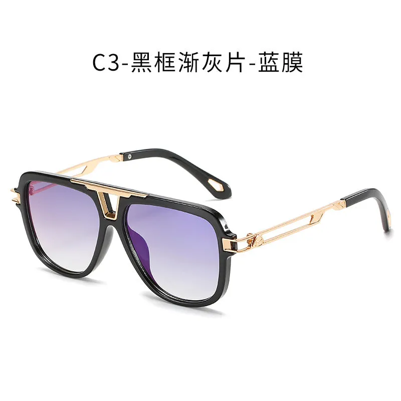 metal square sunglasses for men and women toad Sunglasses UV resistant glasses