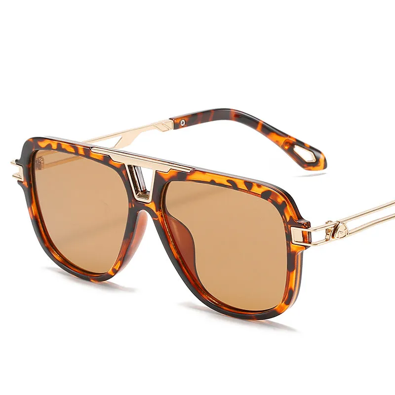 metal square sunglasses for men and women toad Sunglasses UV resistant glasses