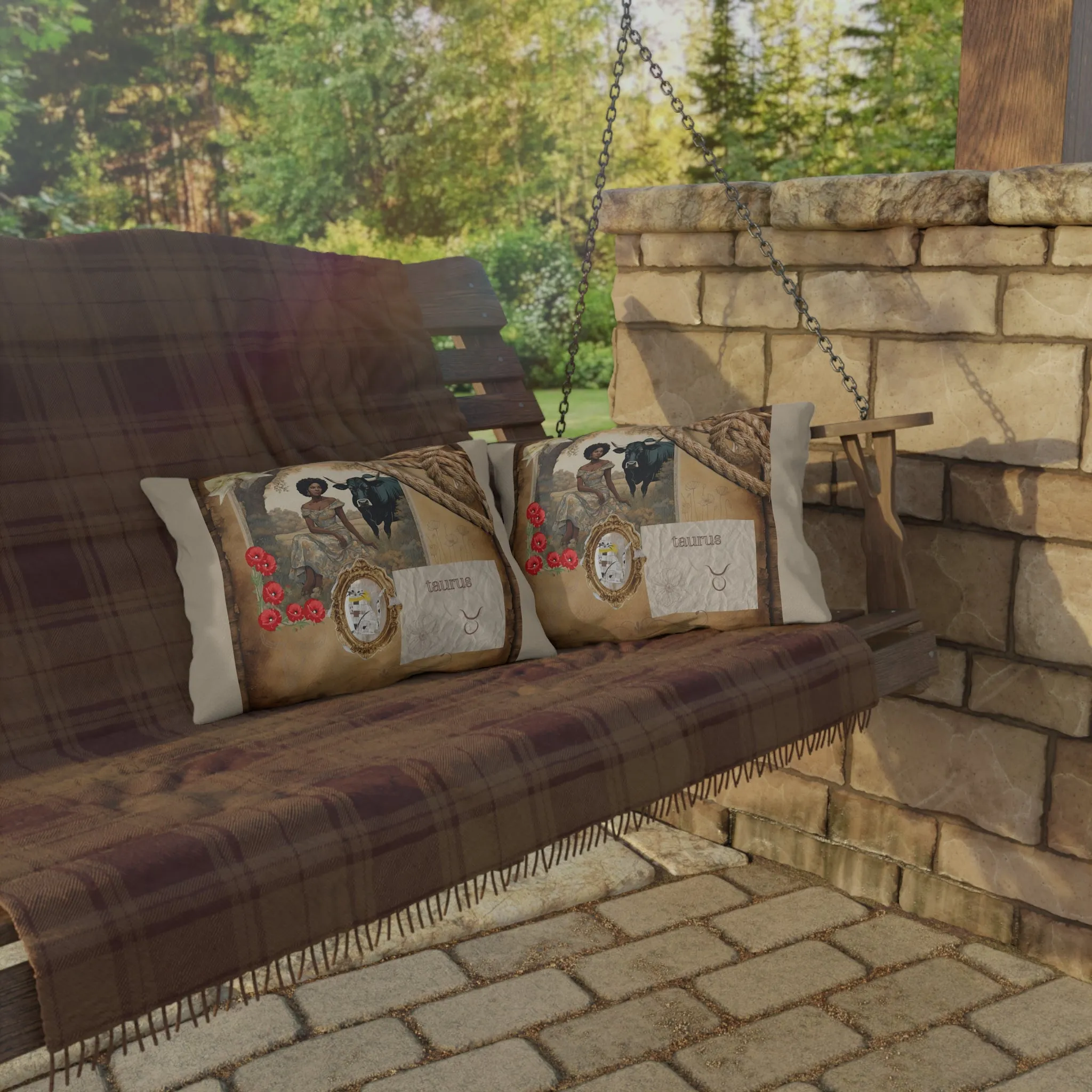 Outdoor Pillow - Taurus Zodiac Sign