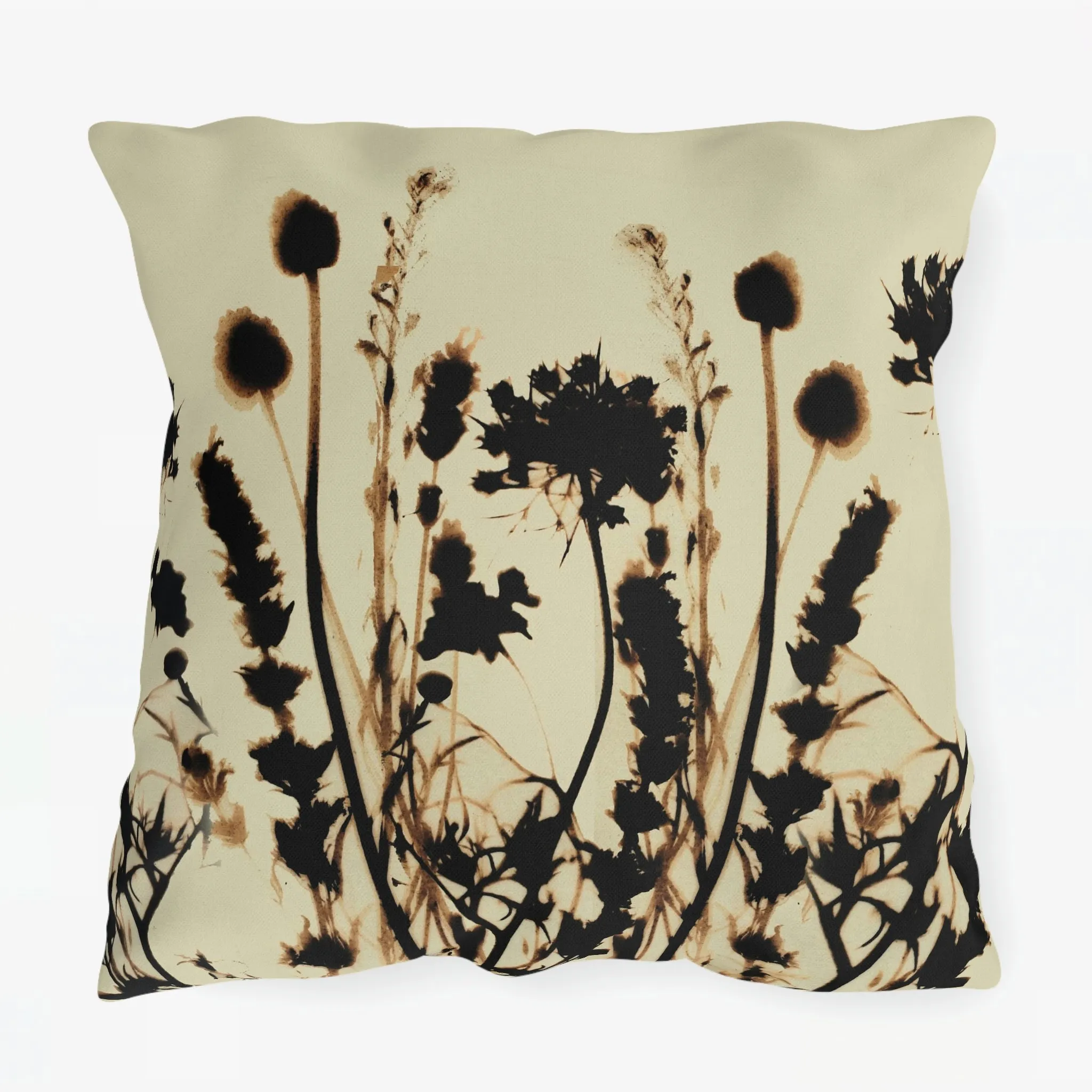 Yellow Garden Flower Outdoor Pillows