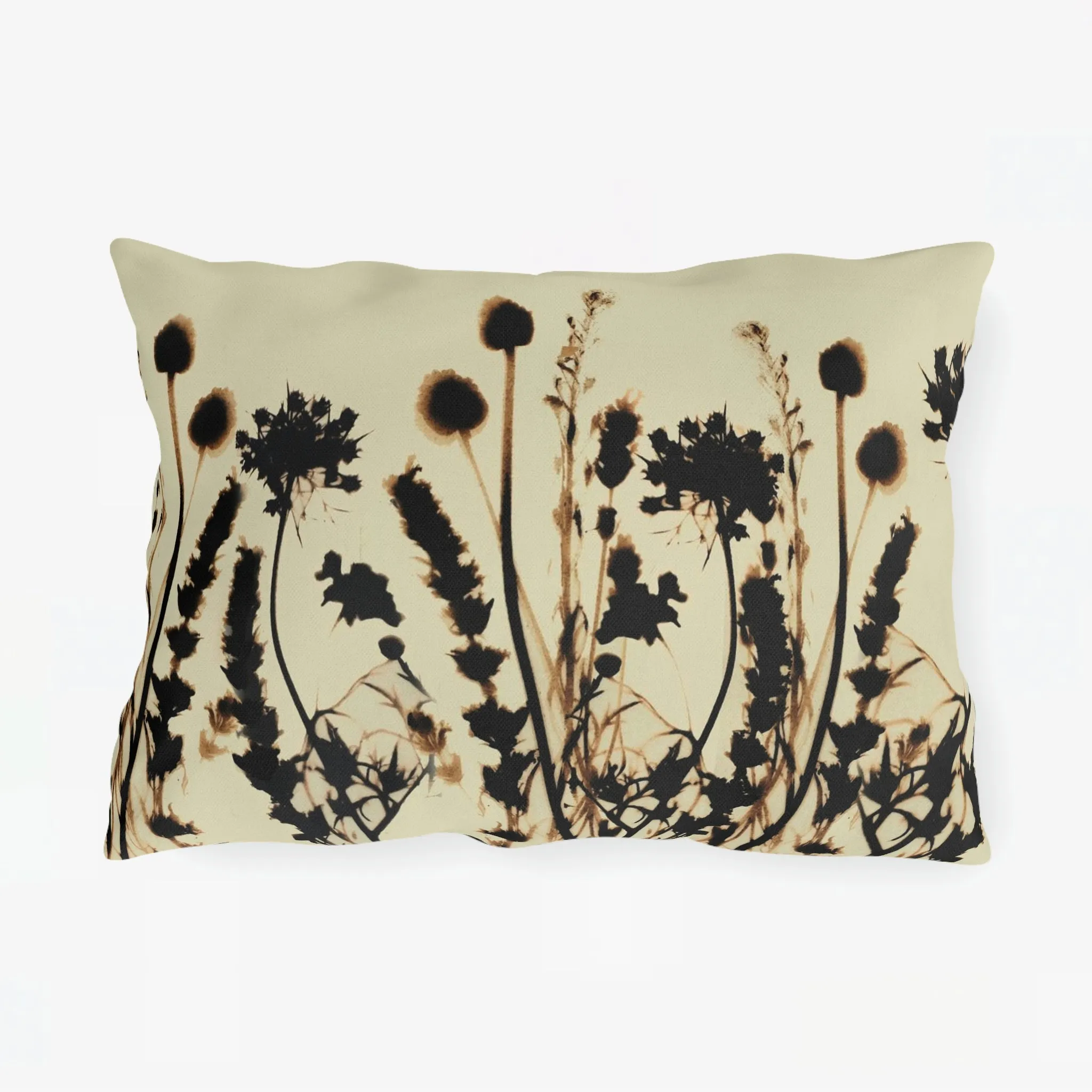 Yellow Garden Flower Outdoor Pillows